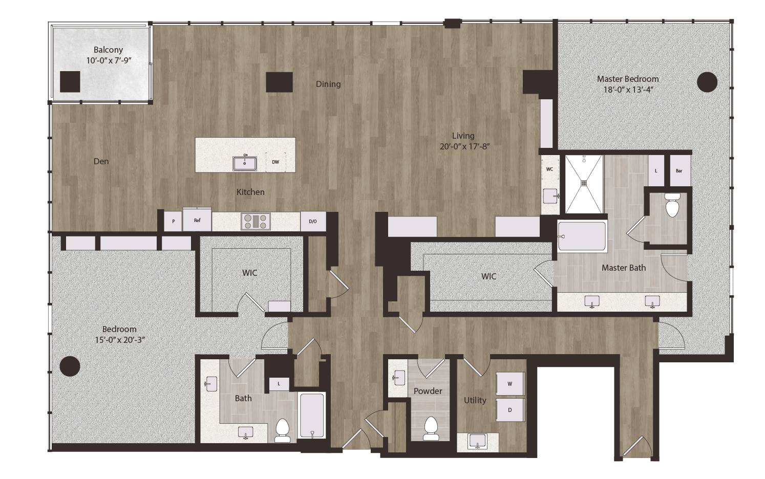 Floor plan layout diagram for P11